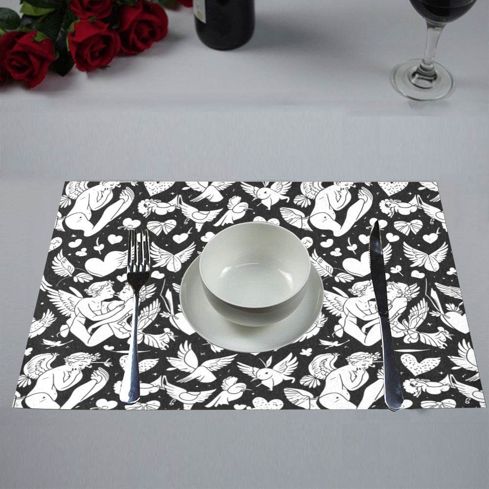 Abstract Love Table Placemat (set of 6) Placemats 12" x 18" (Set of 6) DeRose Seasonal