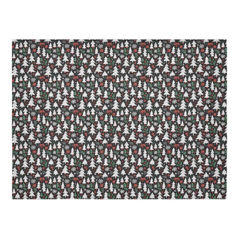 Christmas Trees Polyester Tablecloth Polyester Tablecloth 70"x 52" DeRose Seasonal