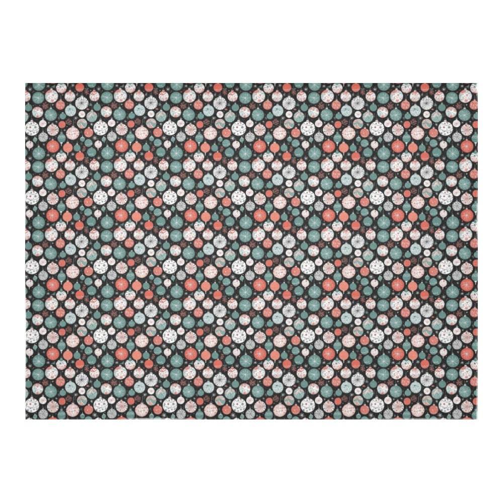 Colorful Ornament Polyester Tablecloth Polyester Tablecloth 70"x 52" DeRose Seasonal
