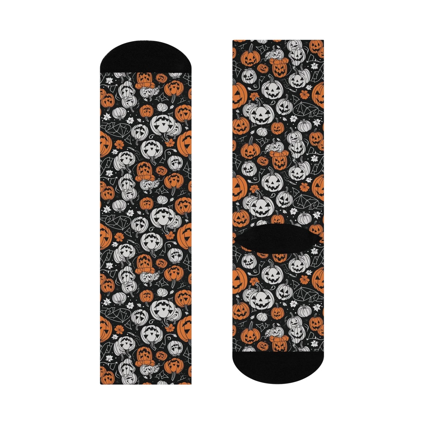 Cushioned Jack-o-Lantern Crew Socks - DeRose Seasonal
