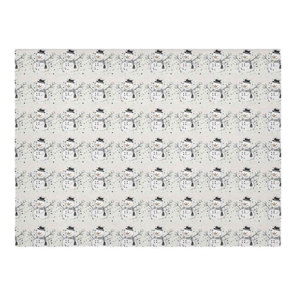 Frosty the Snowman Polyester Tablecloth Polyester Tablecloth 70"x 52" DeRose Seasonal