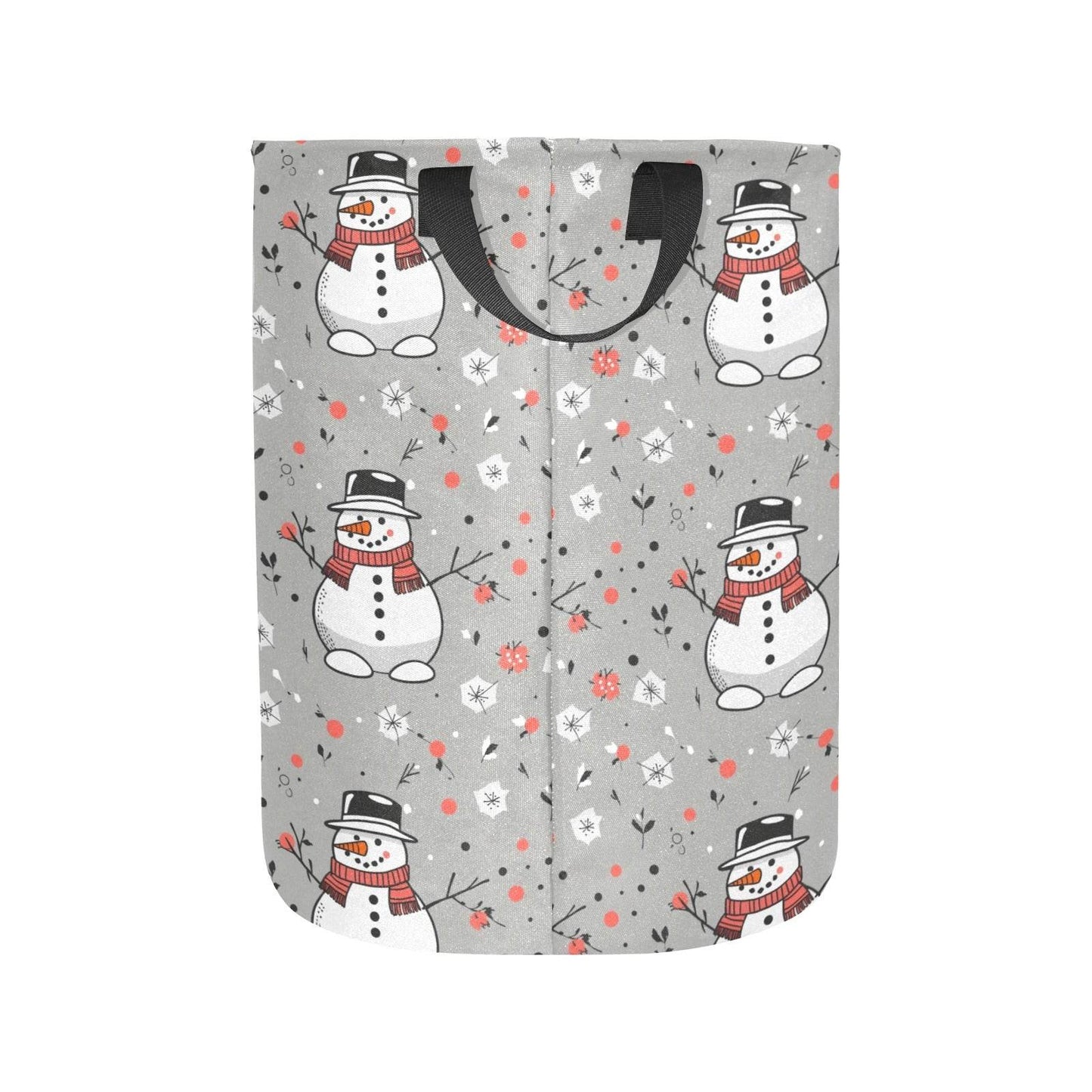 Snowman Polyester Laundry and Blanket Basket - DeRose Seasonal