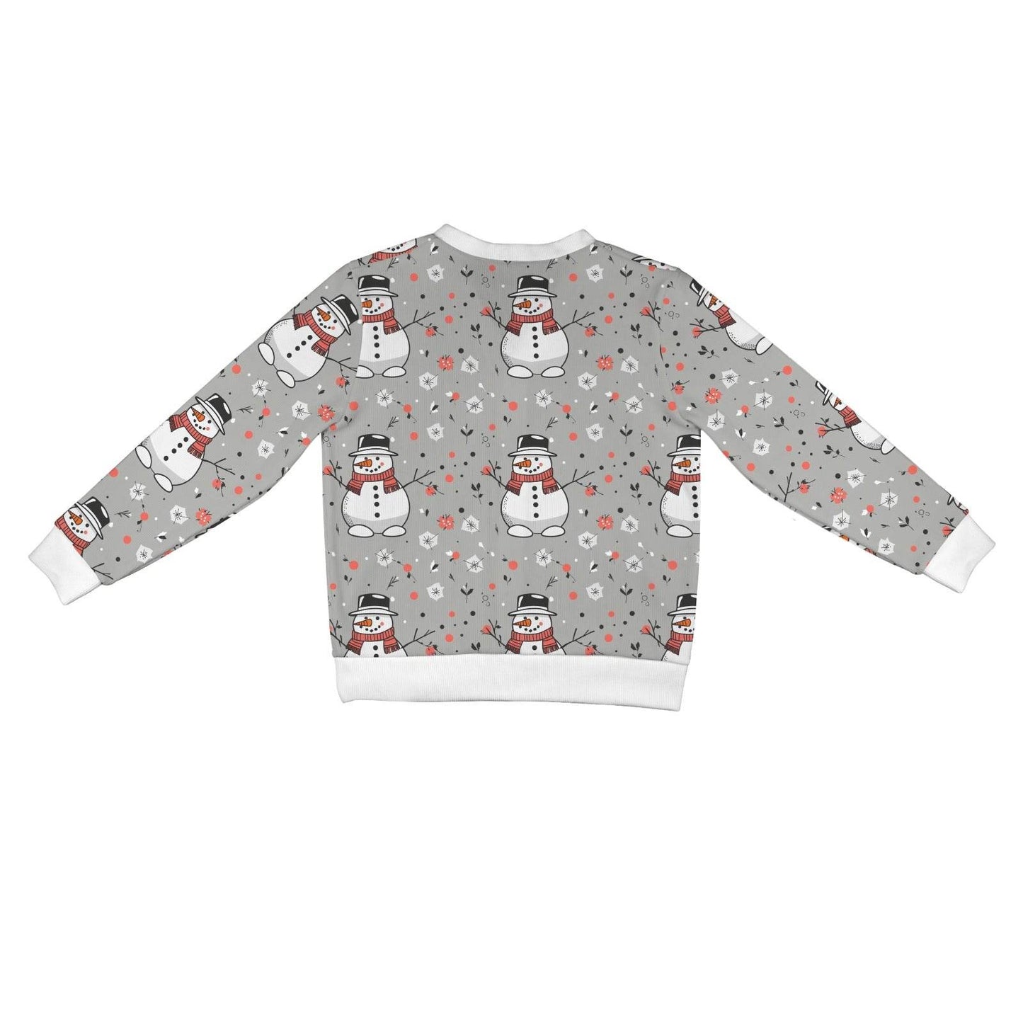 Snowman Women's Cardigan Button Sweater Custom Women's Cardigan (Model H73) - DeRose Seasonal