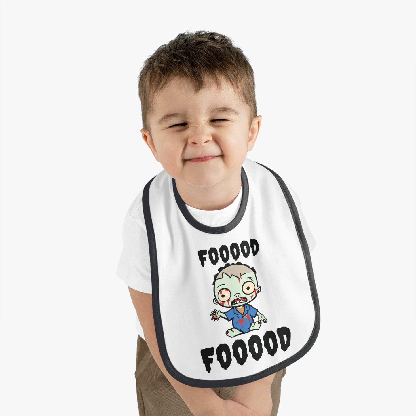 Zombie Baby Cotton Velcro Halloween Bib - DeRose Seasonal