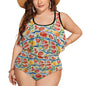 Plus Size Watermelon Two-piece Swimsuit - DeRose Seasonal