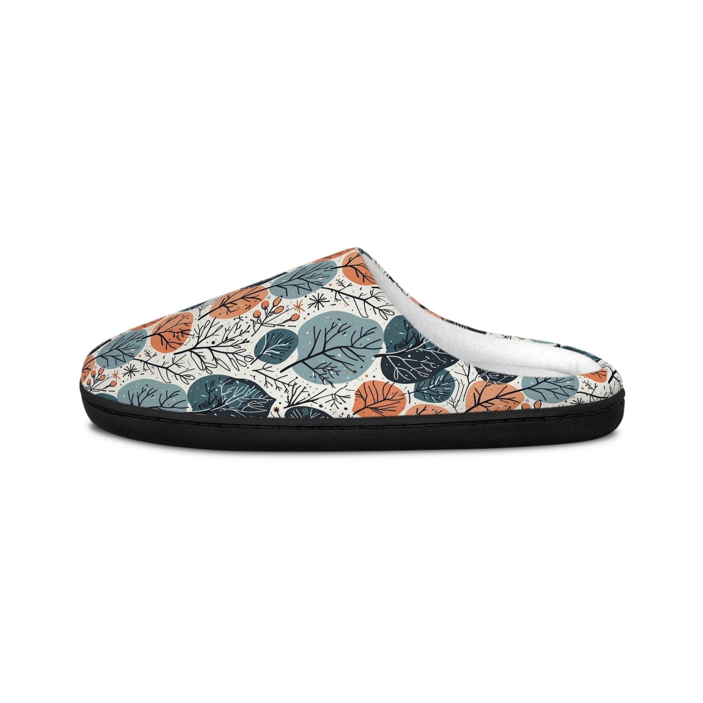 Freezing Leaves Men's Indoor Slippers - Perfect for Relaxing at Home - DeRose Seasonal