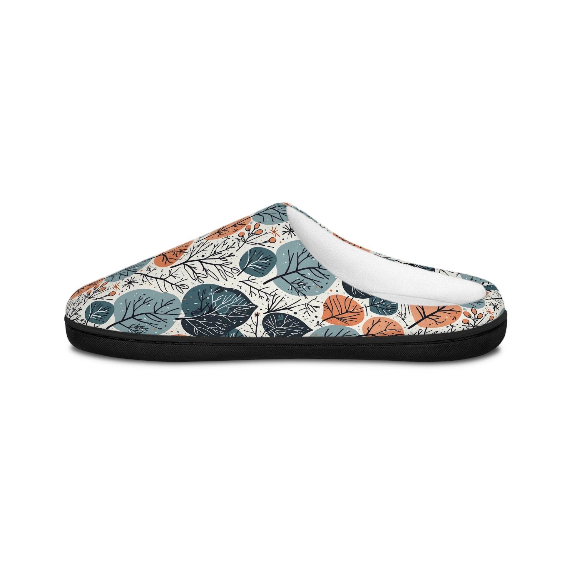 Freezing Leaves Women's Indoor Slippers - Comfortable Home Footwear - DeRose Seasonal