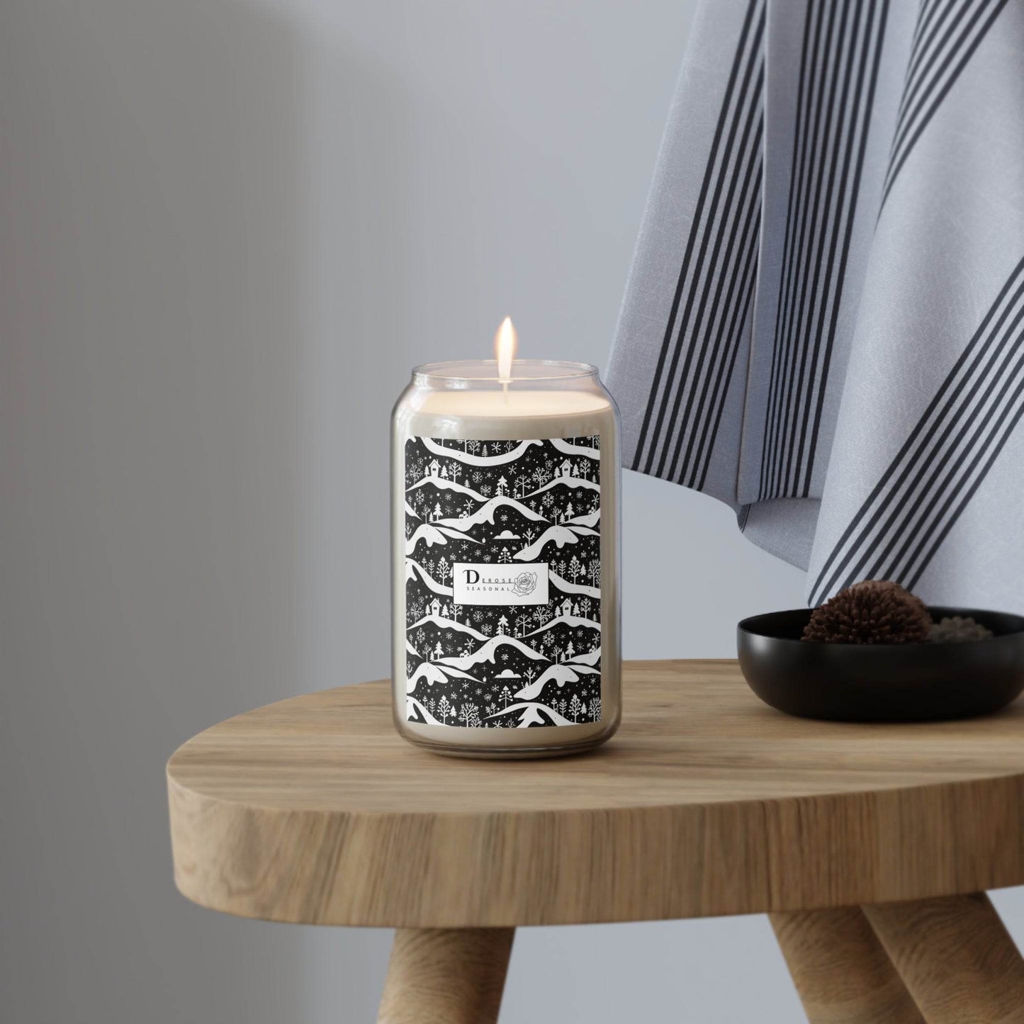 Winter Town Seasonal Vanilla Bean Candle - DeRose Seasonal