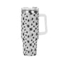 Scary Spiders 40oz Stainless Steel Tumbler Gift With White Handle and Straw - DeRose Seasonal
