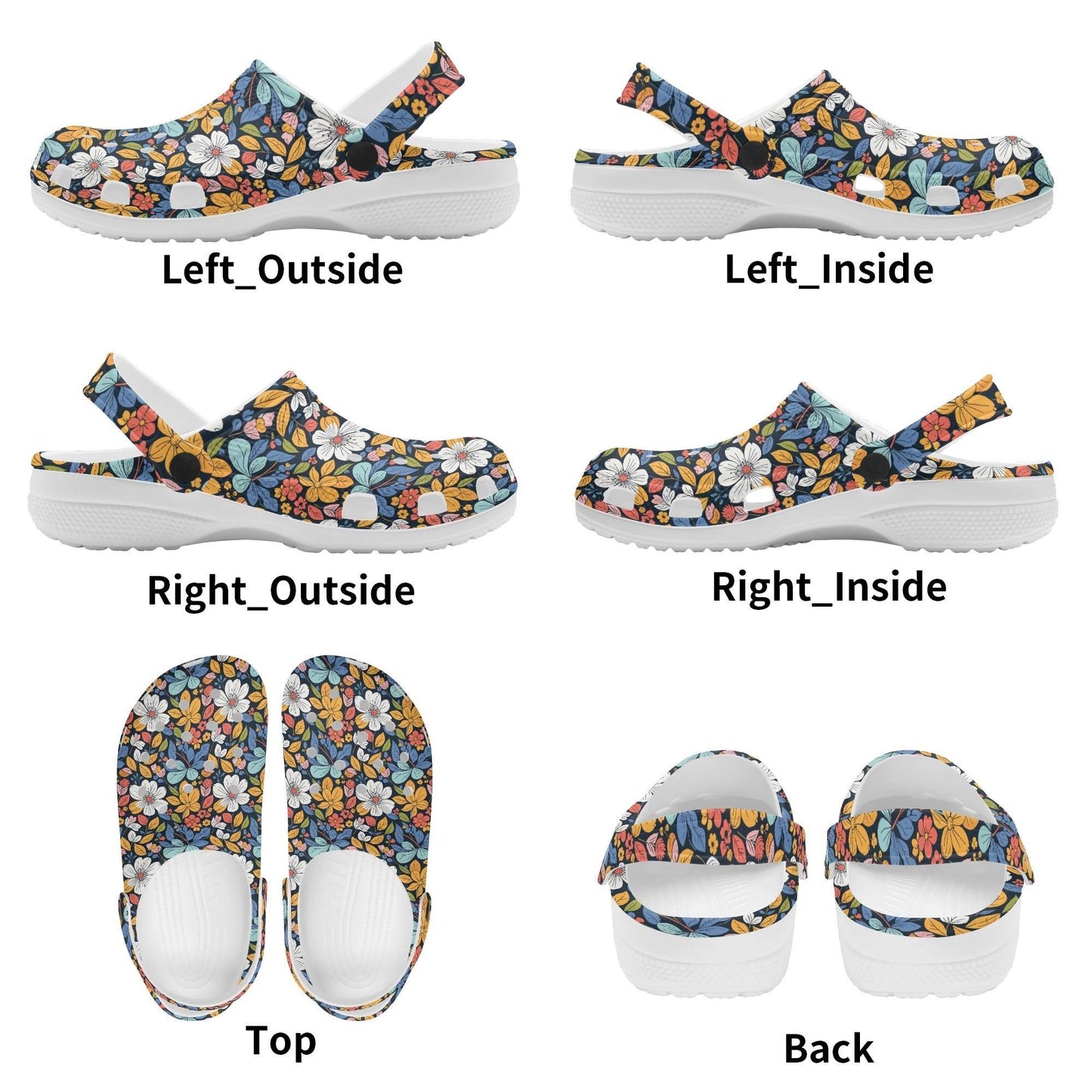 Bright Flowers Women's Vented Sandals - DeRose Seasonal