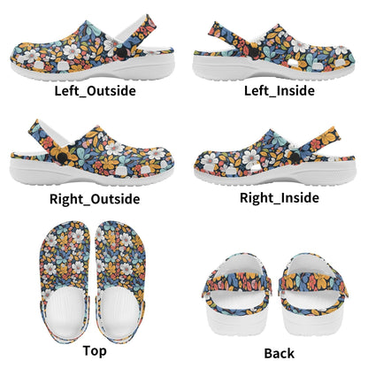 Bright Flowers Women's Vented Sandals - DeRose Seasonal