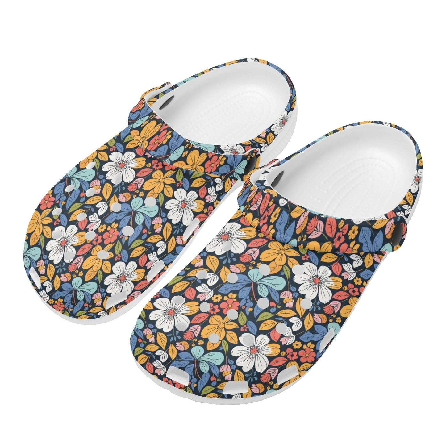 Bright Flowers Women's Vented Sandals - DeRose Seasonal