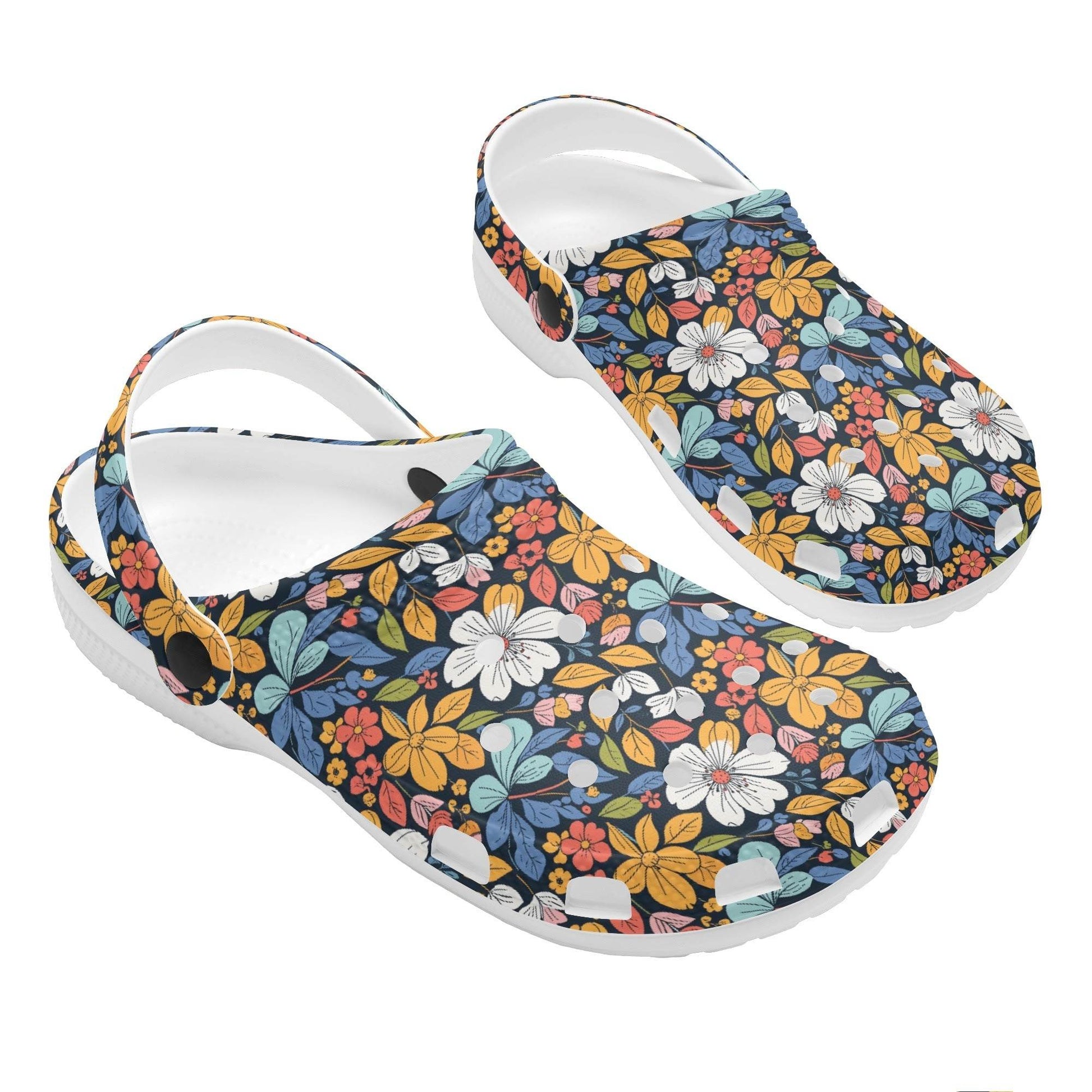 Bright Flowers Women's Vented Sandals - DeRose Seasonal