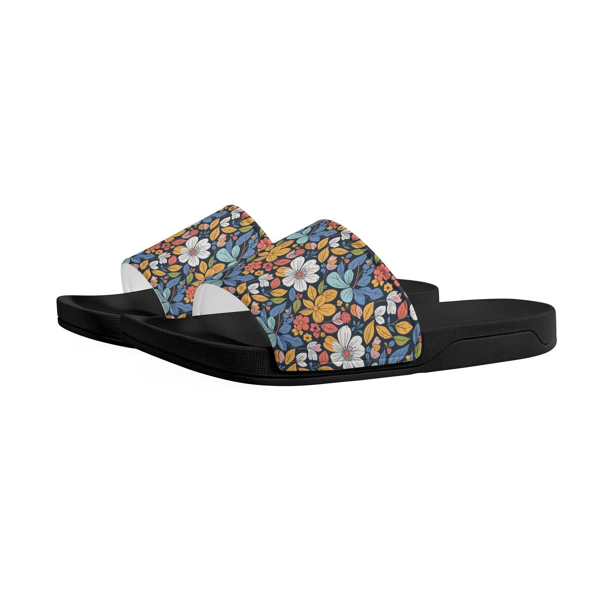 Bright Flowers Women's Slide Sandals - DeRose Seasonal