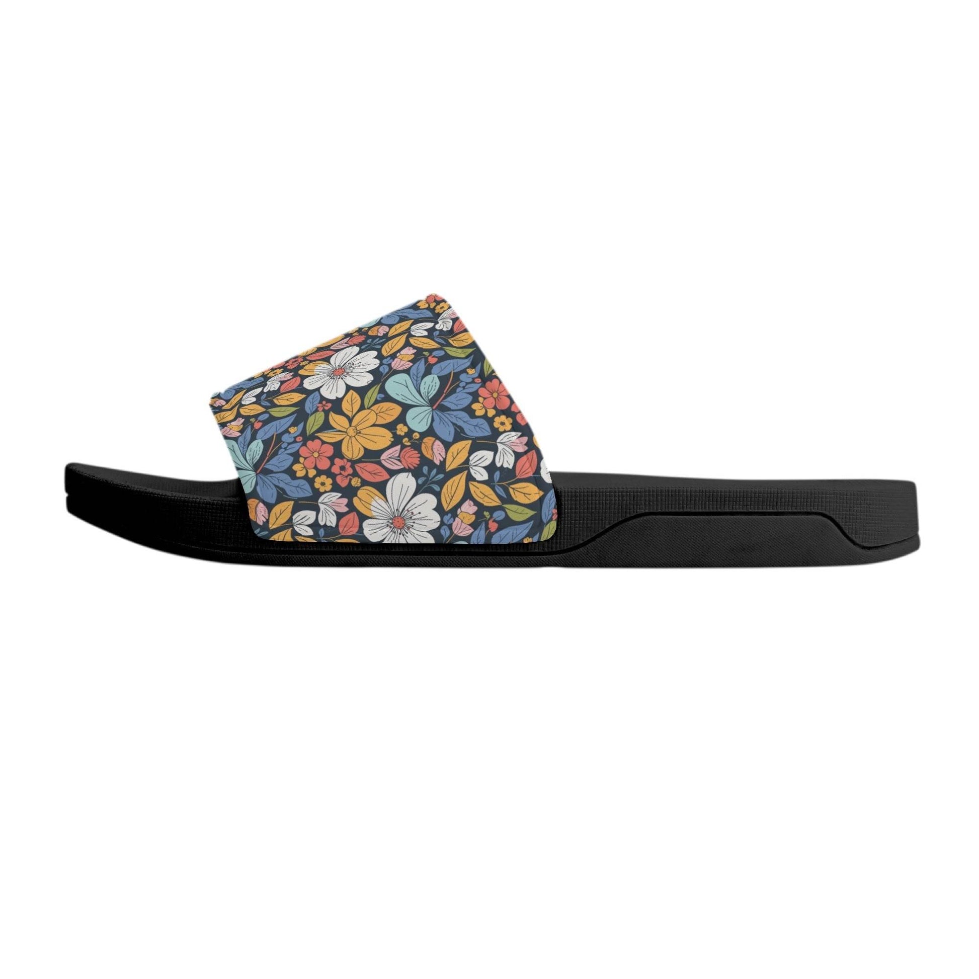 Bright Flowers Women's Slide Sandals - DeRose Seasonal
