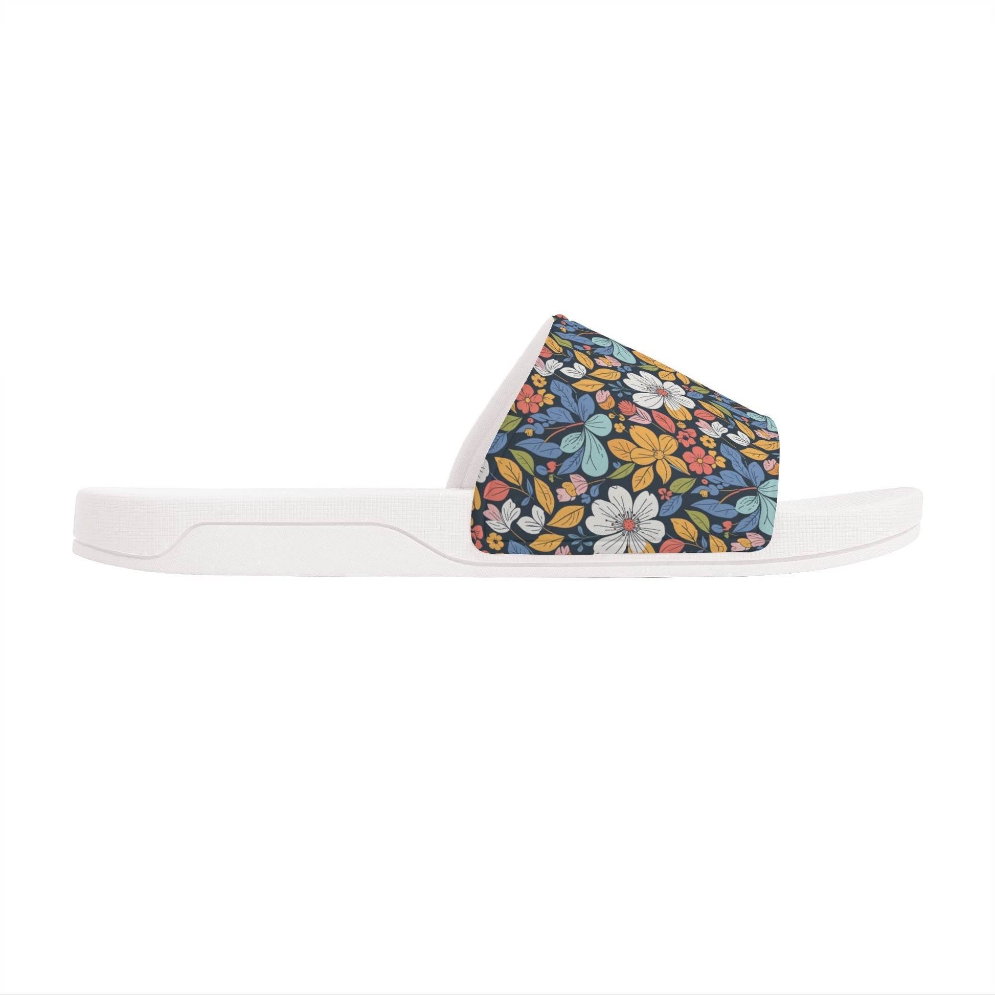 Bright Flowers Women's Slide Sandals - DeRose Seasonal