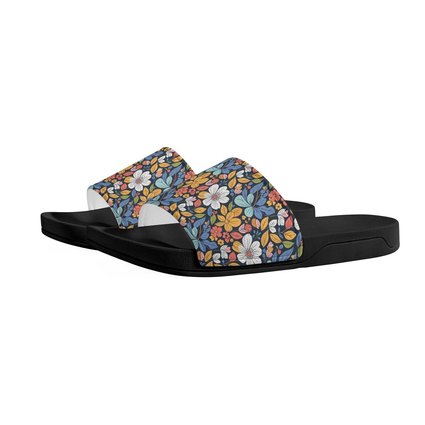 Bright Flowers Men's Slide Sandals - DeRose Seasonal