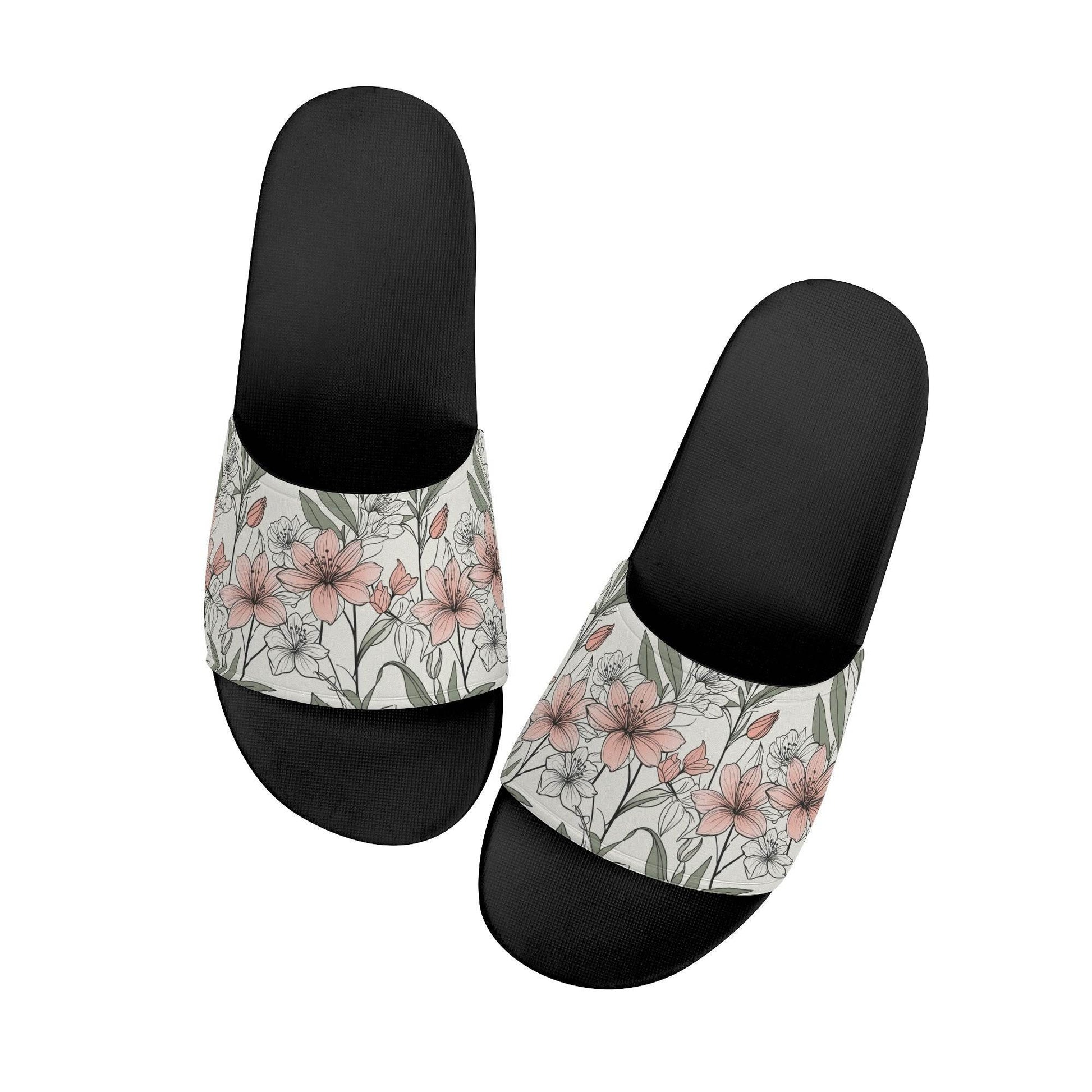 Japan Floral Men's Slide Sandals - DeRose Seasonal