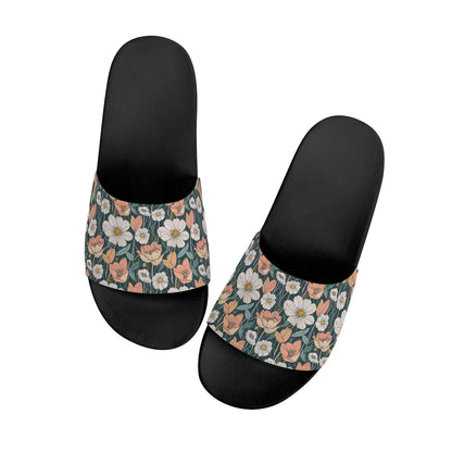 Tulips and Daisy's Women's Slide Sandals - DeRose Seasonal
