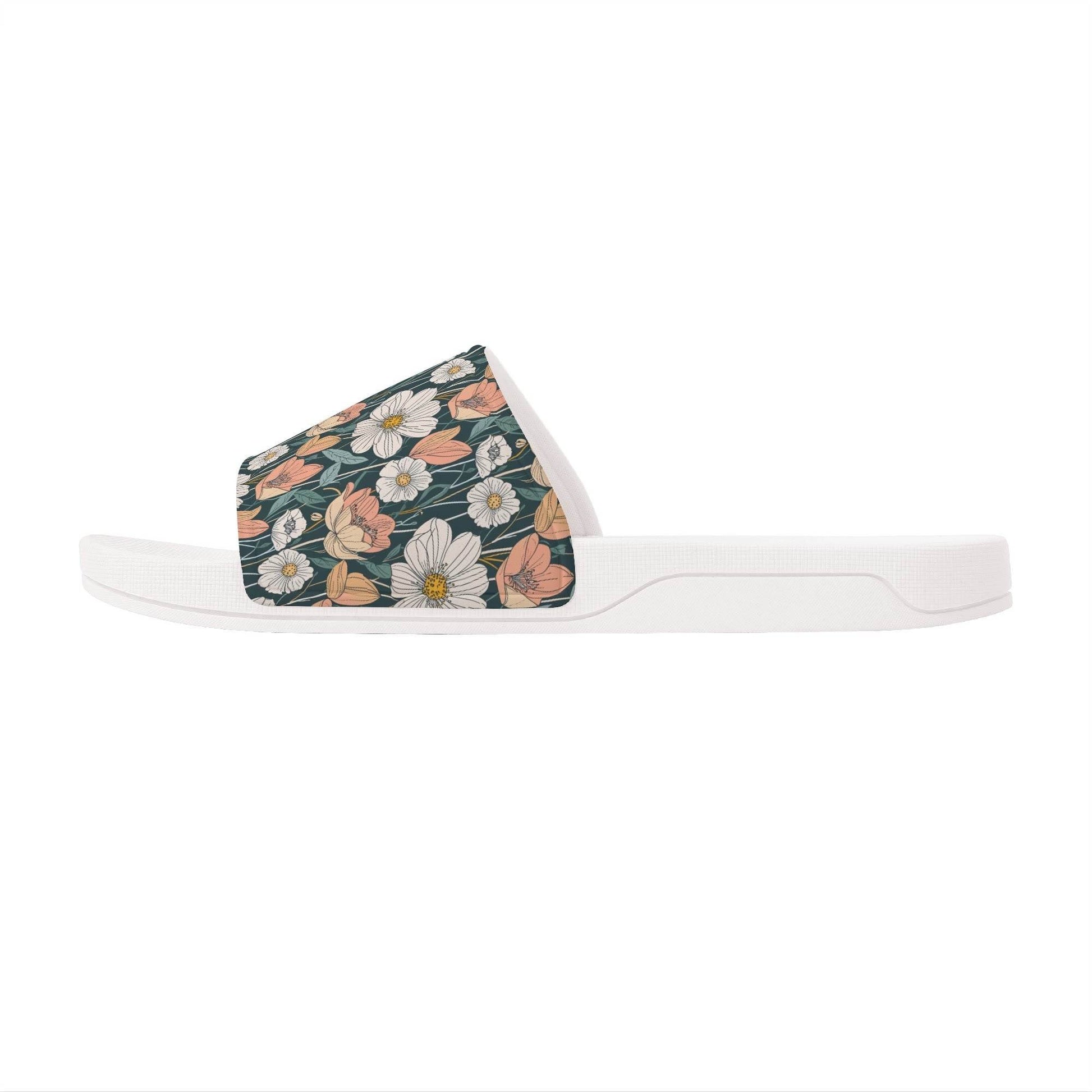Tulips and Daisy's Women's Slide Sandals - DeRose Seasonal