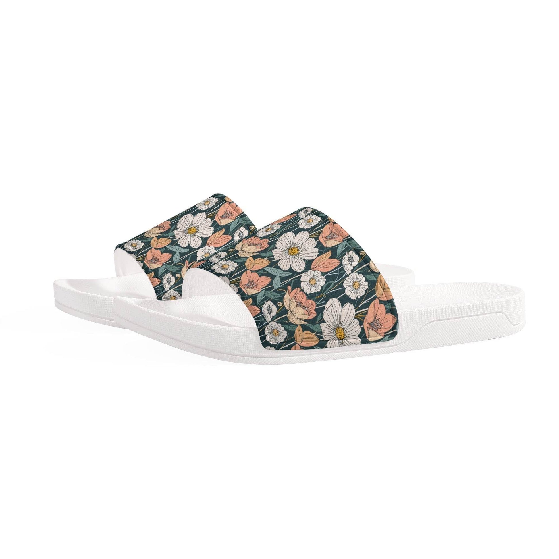 Tulips and Daisy's Women's Slide Sandals - DeRose Seasonal
