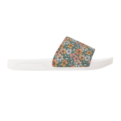 Pastel Flowers Women's Slide Sandals - DeRose Seasonal