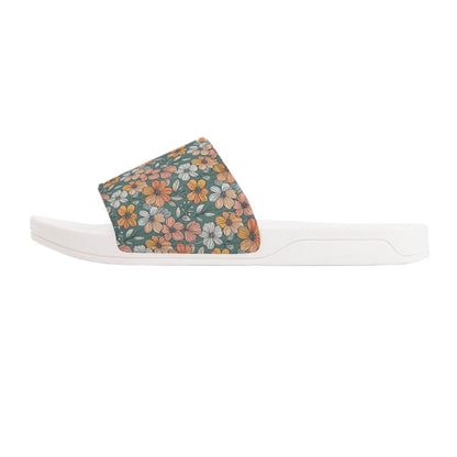 Pastel Flowers Women's Slide Sandals - DeRose Seasonal