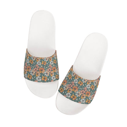 Pastel Flowers Men's Slide Sandals - DeRose Seasonal