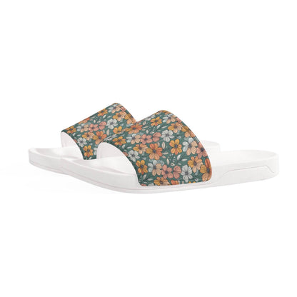 Pastel Flowers Men's Slide Sandals - DeRose Seasonal