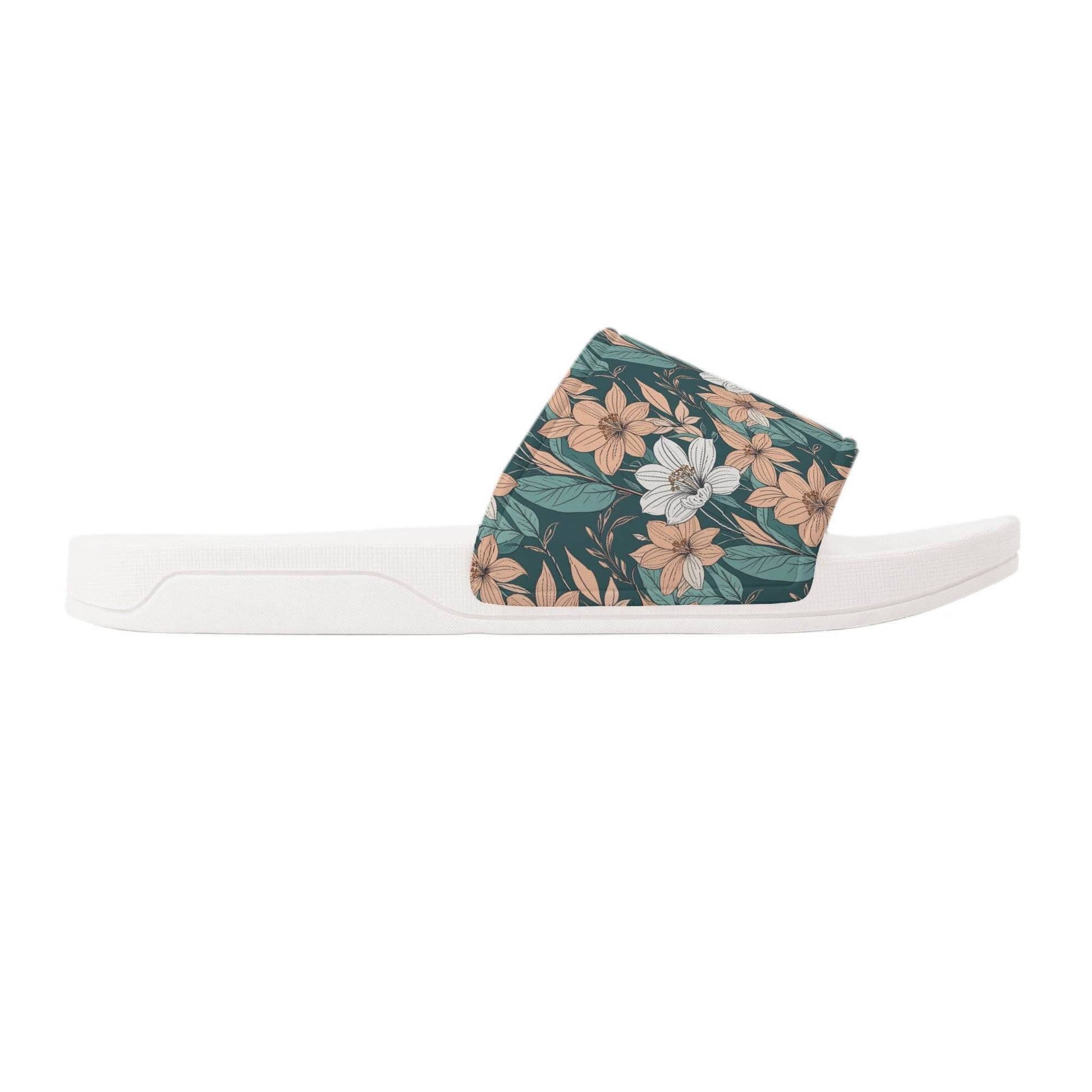 Pastel Floral Men's Slide Sandals - DeRose Seasonal
