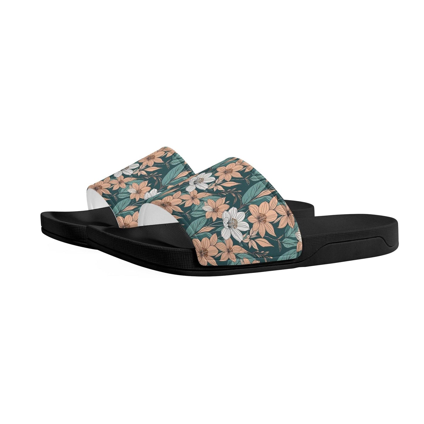 Pastel Floral Men's Slide Sandals - DeRose Seasonal