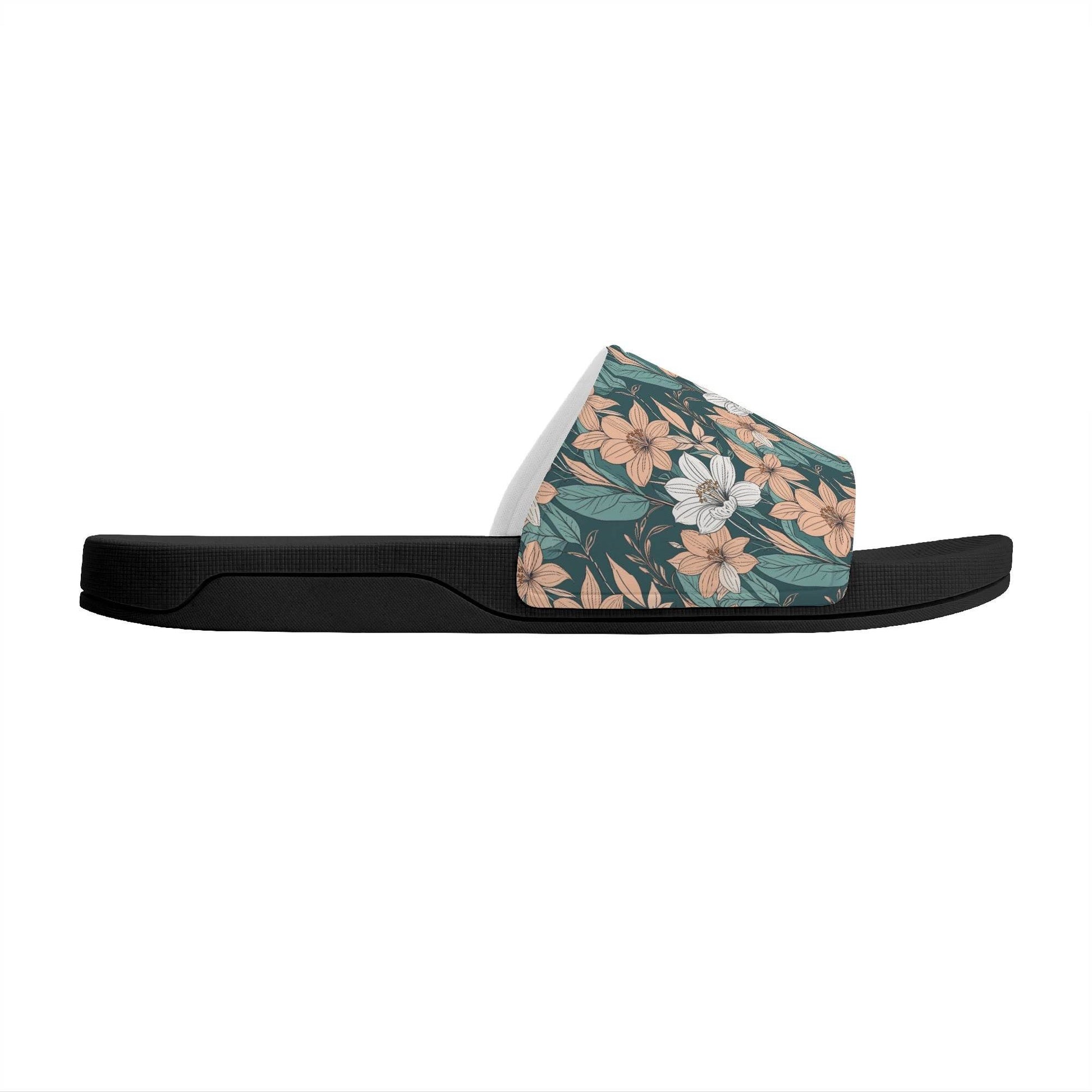 Pastel Floral Men's Slide Sandals - DeRose Seasonal