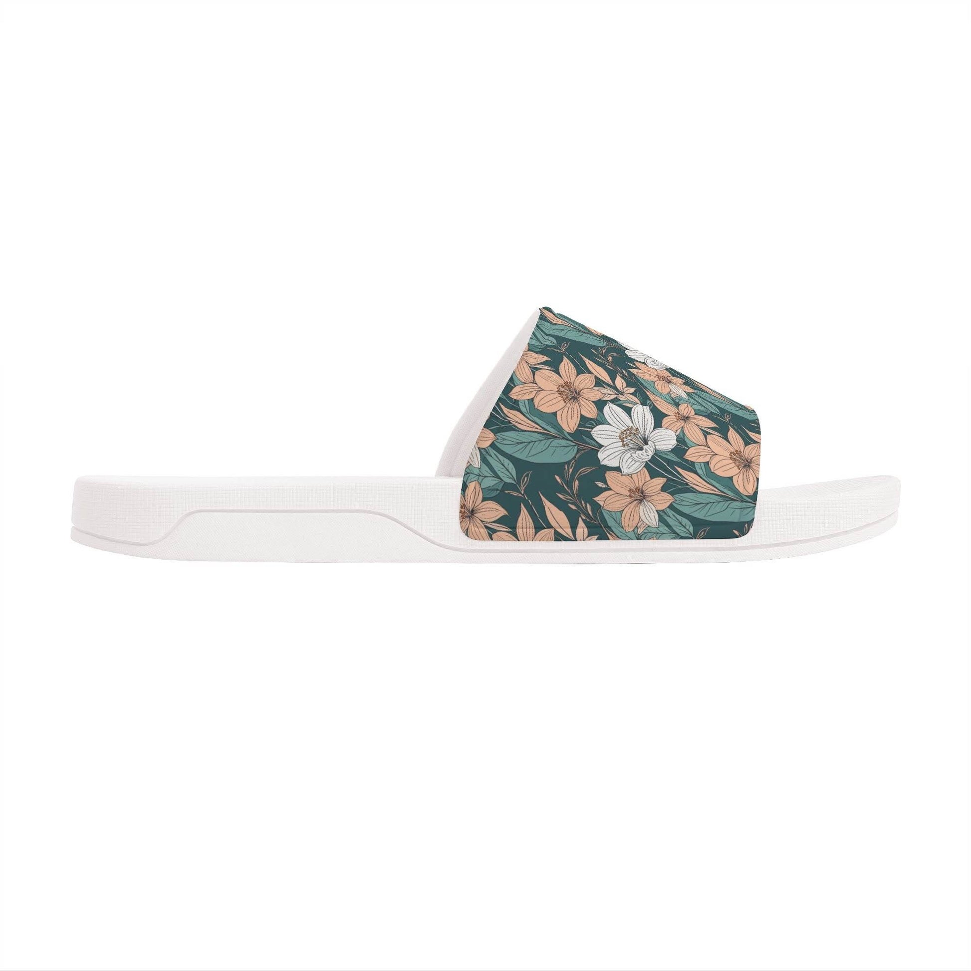 Pastel Floral Men's Slide Sandals - DeRose Seasonal