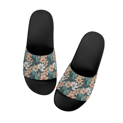Pastel Floral Women's Slide Sandals - DeRose Seasonal