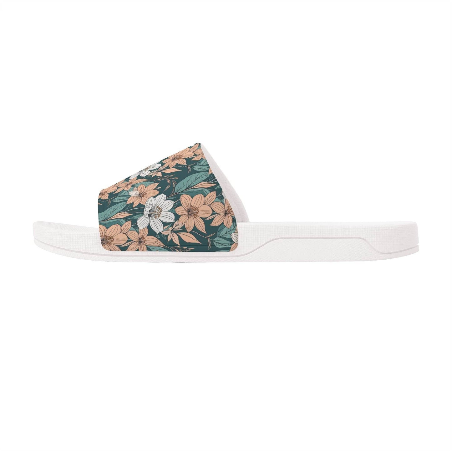 Pastel Floral Women's Slide Sandals - DeRose Seasonal