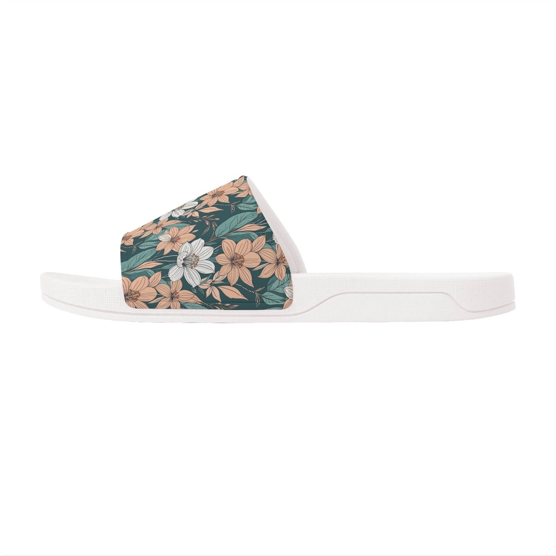 Pastel Floral Women's Slide Sandals - DeRose Seasonal