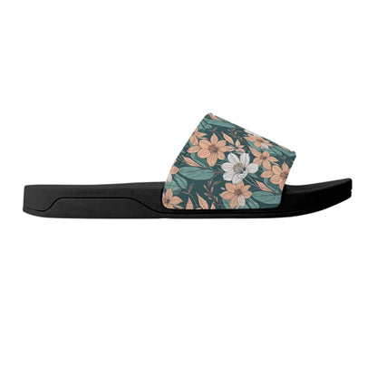 Pastel Floral Women's Slide Sandals - DeRose Seasonal