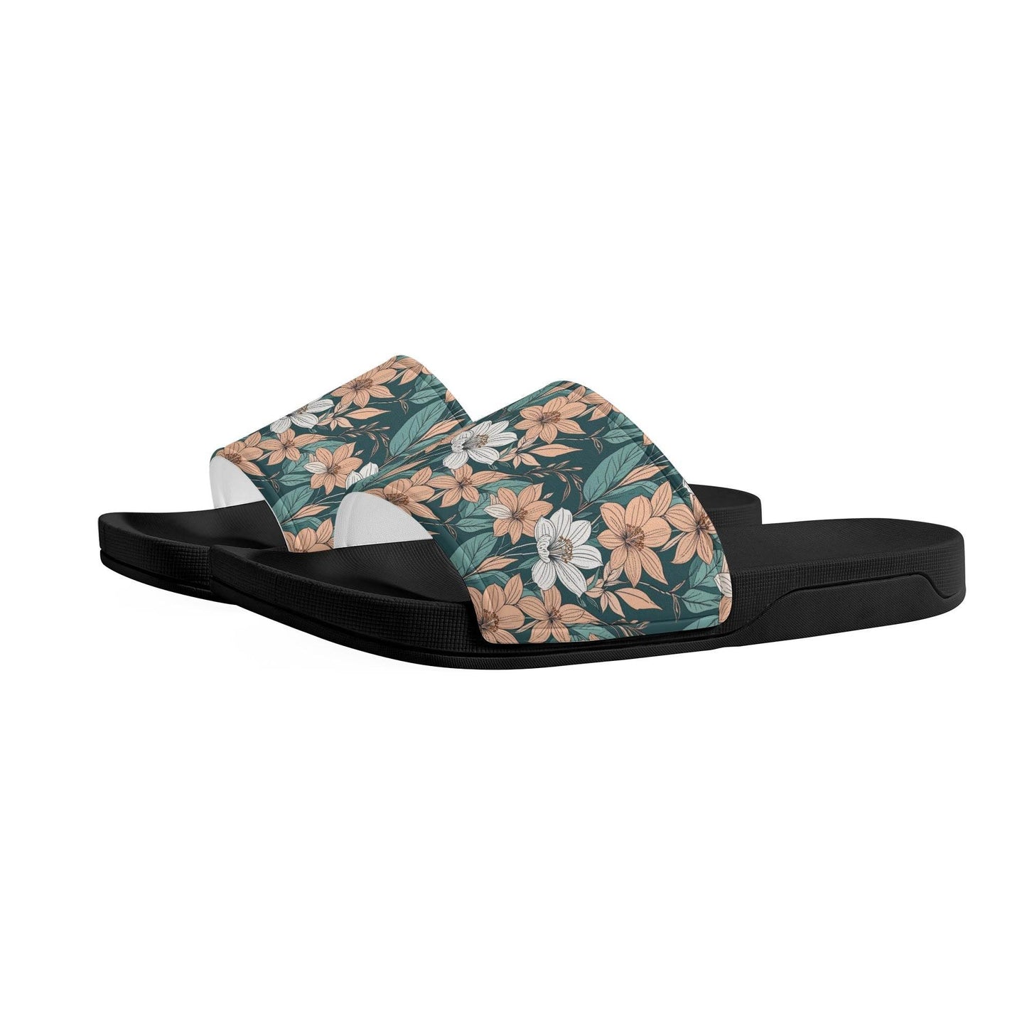 Pastel Floral Women's Slide Sandals - DeRose Seasonal