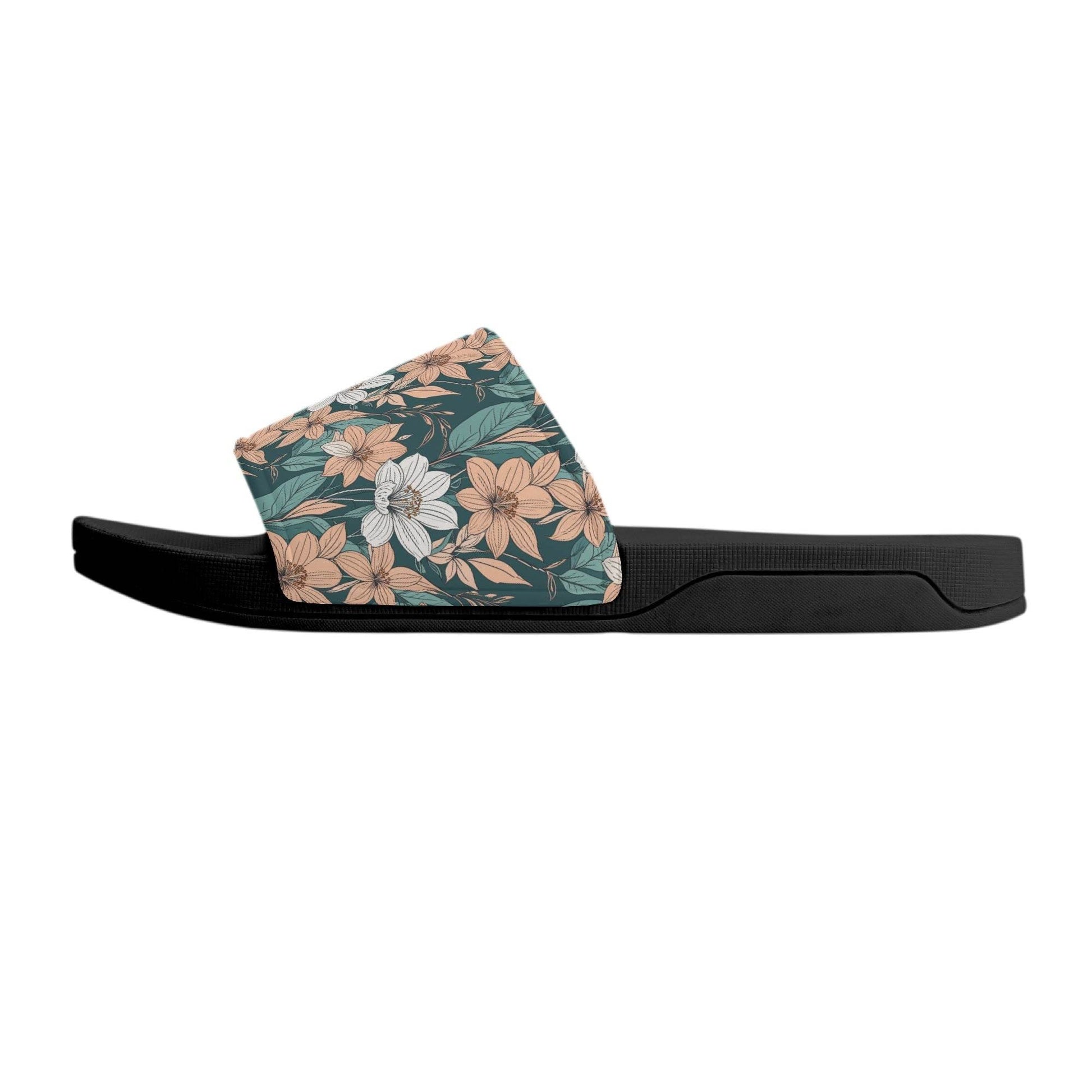 Pastel Floral Women's Slide Sandals - DeRose Seasonal