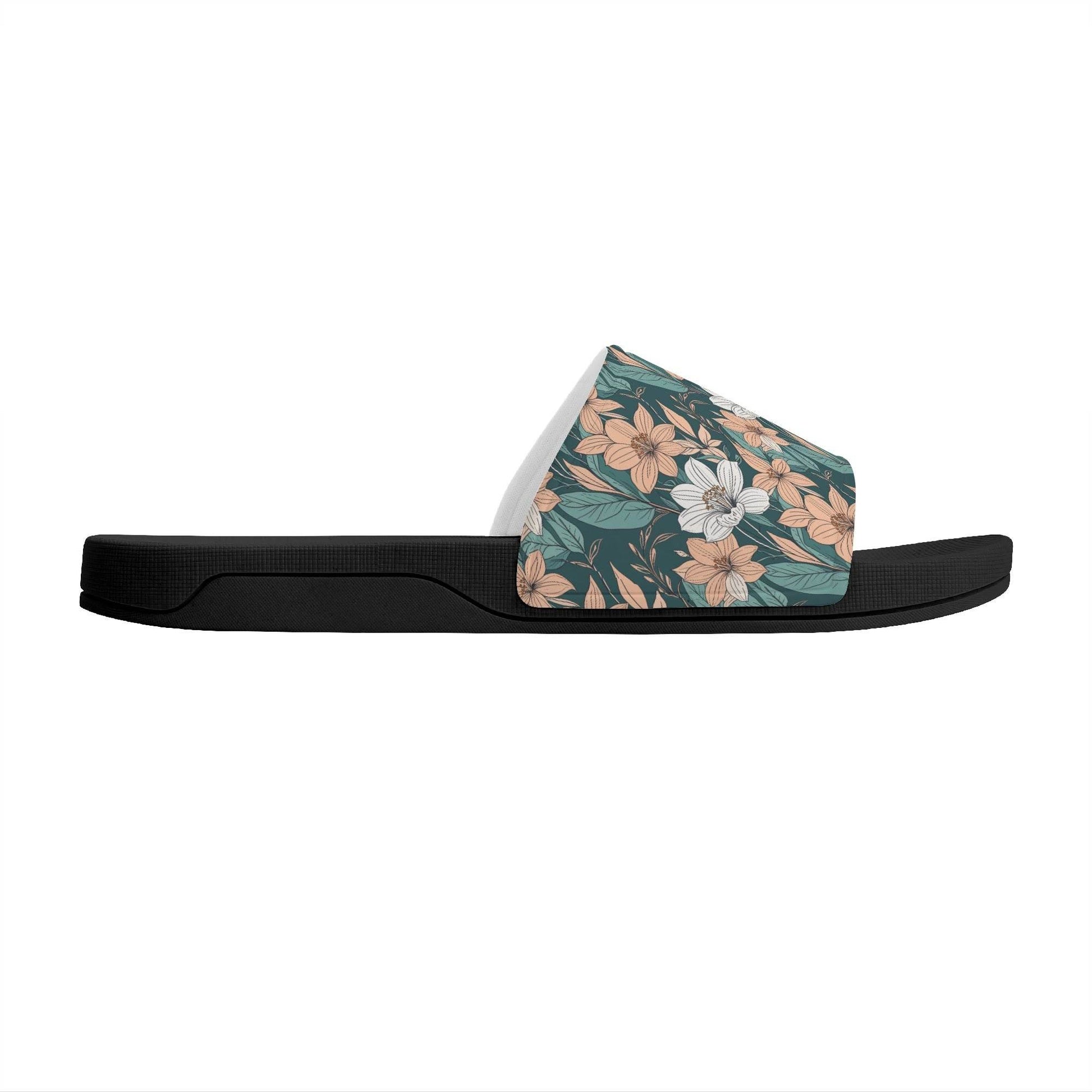 Pastel Floral Women's Slide Sandals - DeRose Seasonal