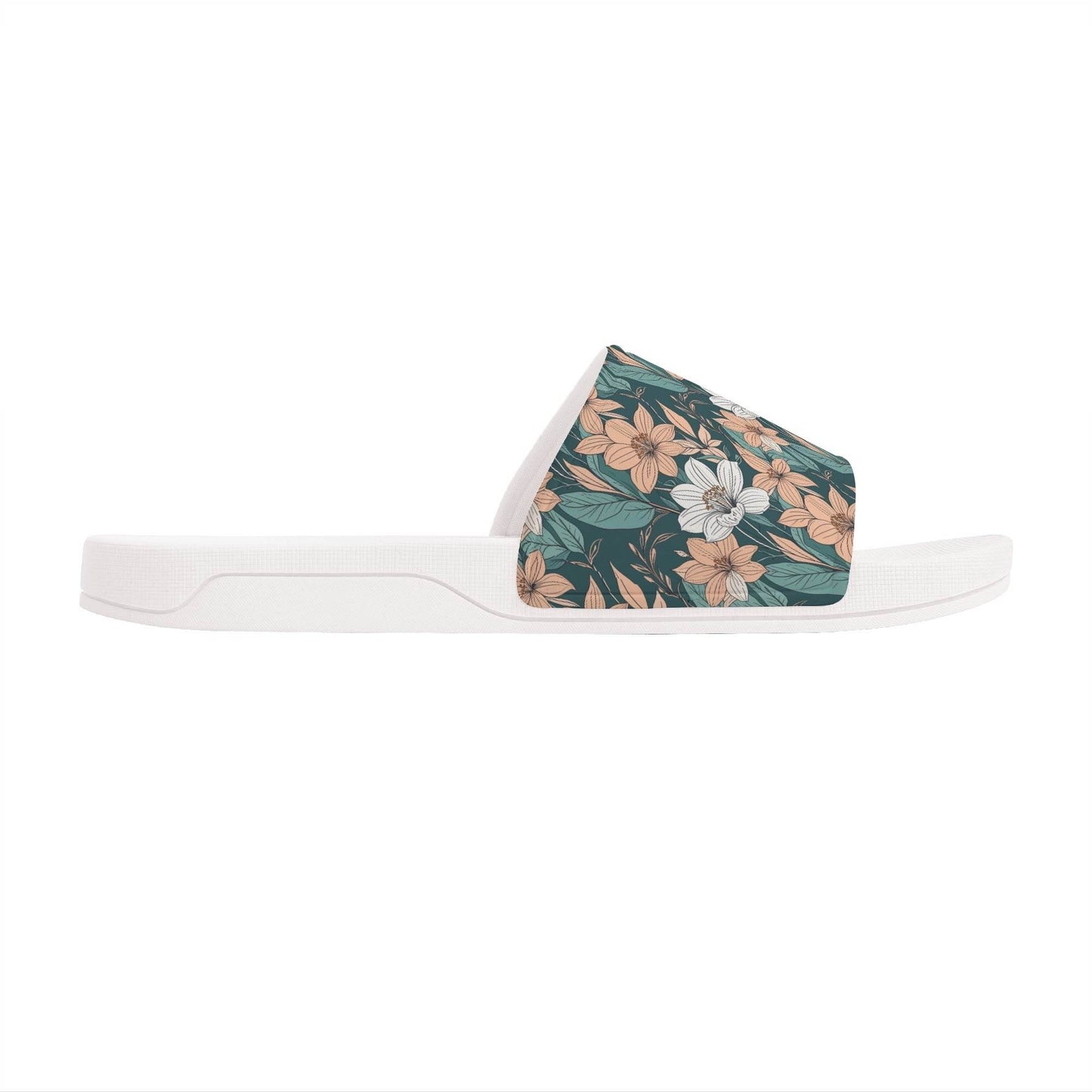 Pastel Floral Women's Slide Sandals - DeRose Seasonal