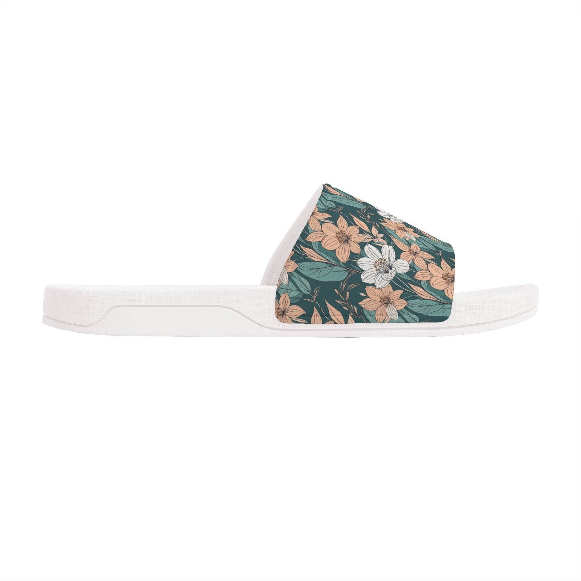 Pastel Floral Women's Slide Sandals - DeRose Seasonal