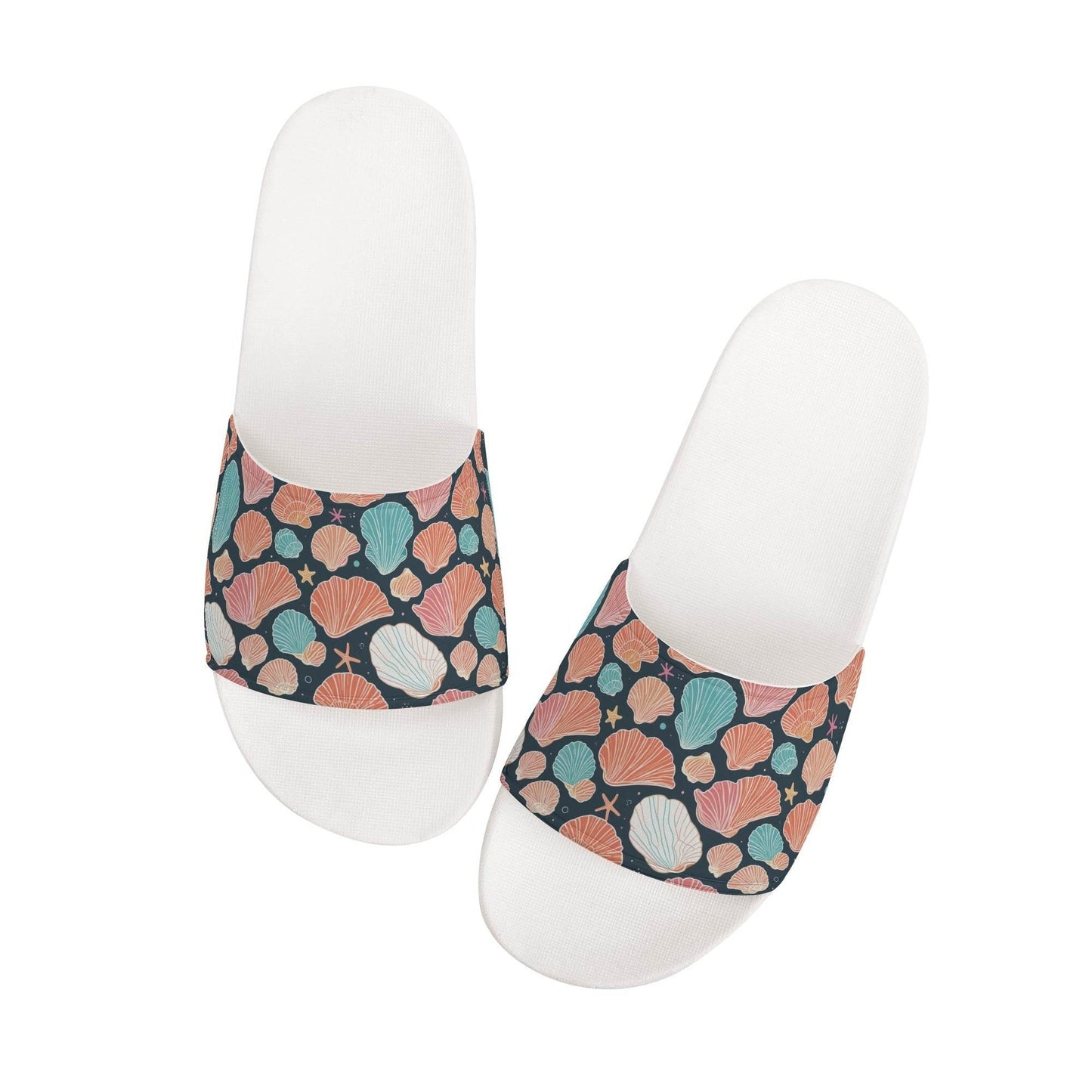 Seashells and Stars Women's Slide Sandals - DeRose Seasonal