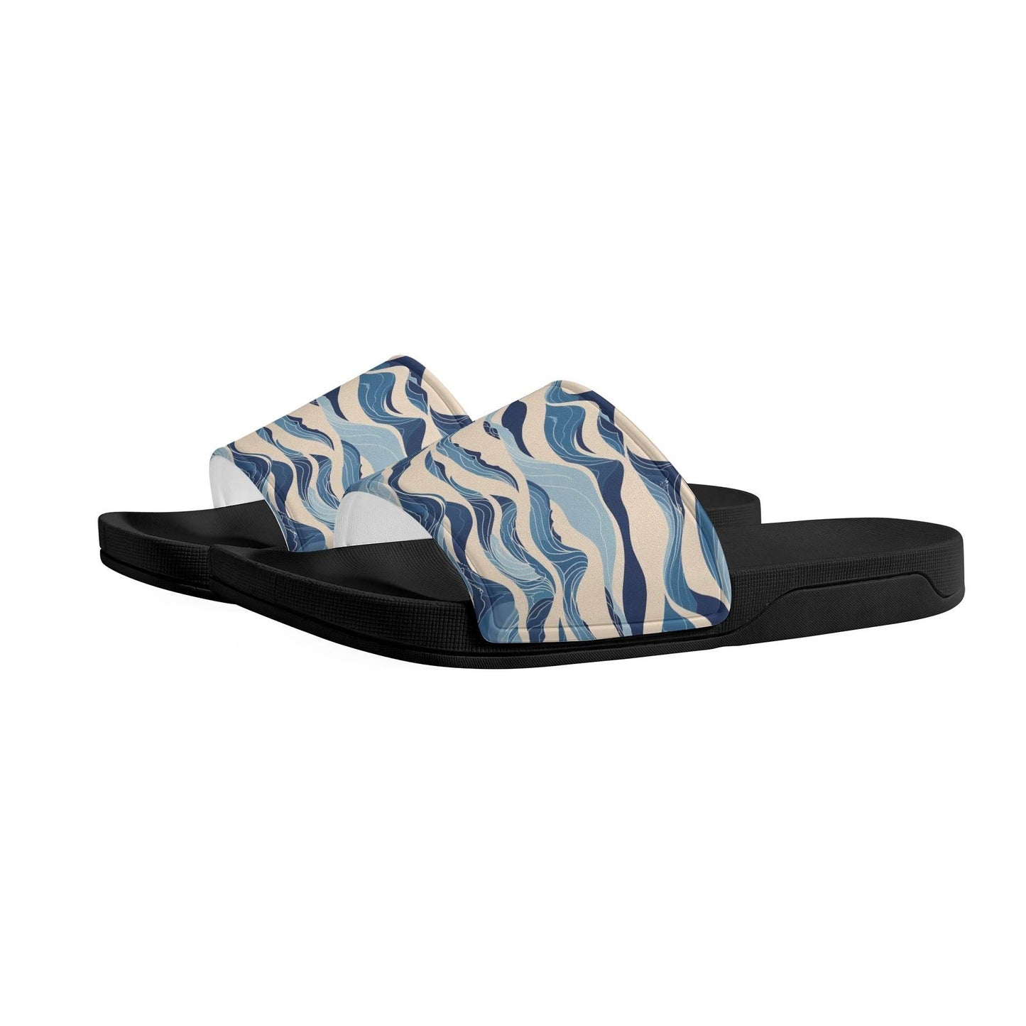 Blue Waves Men's Slide Sandals - DeRose Seasonal