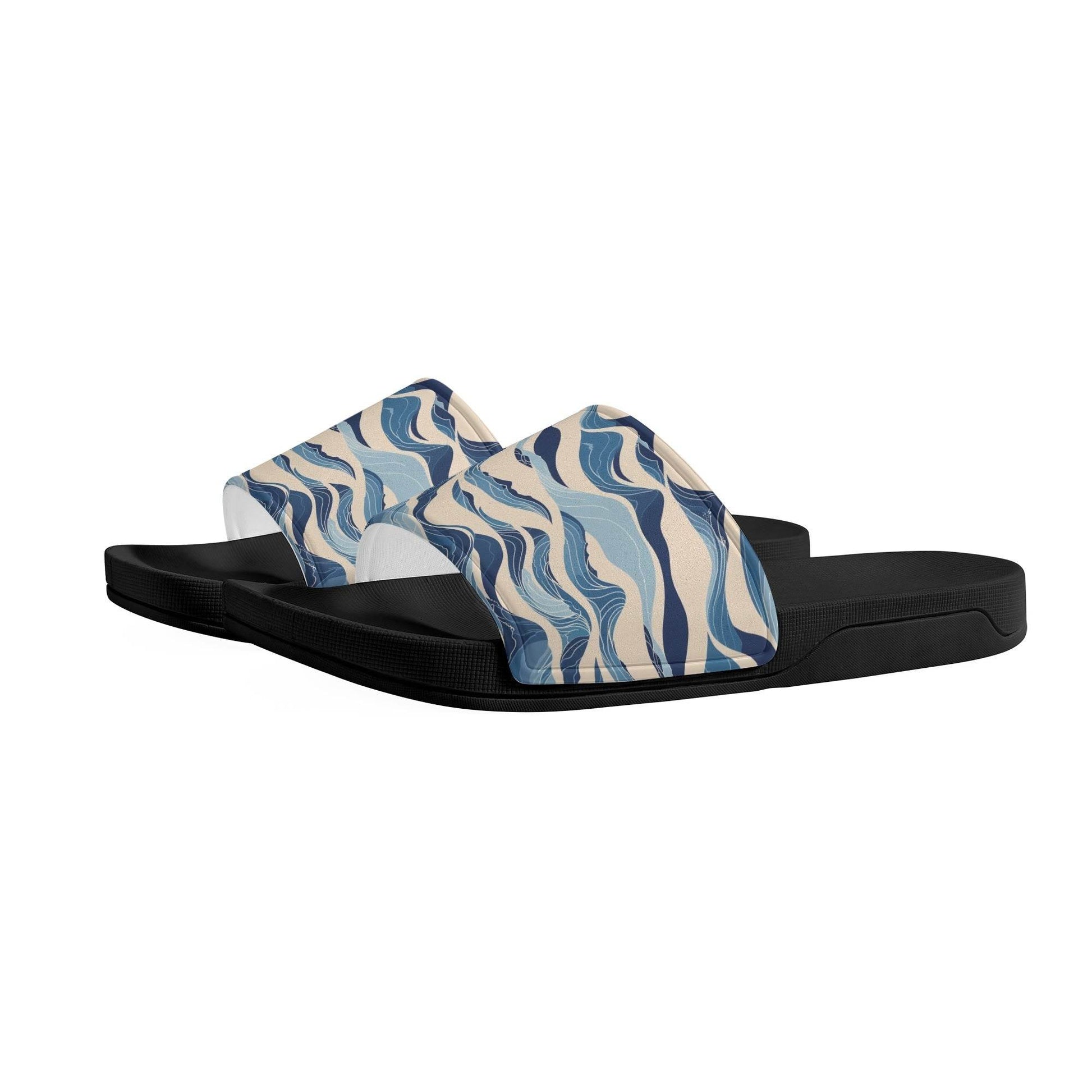 Blue Waves Men's Slide Sandals - DeRose Seasonal