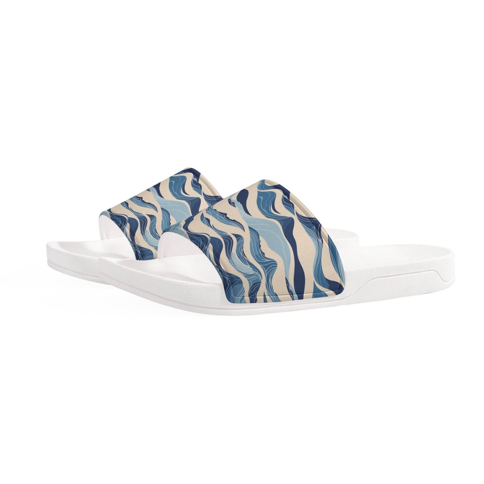 Blue Waves Men's Slide Sandals - DeRose Seasonal
