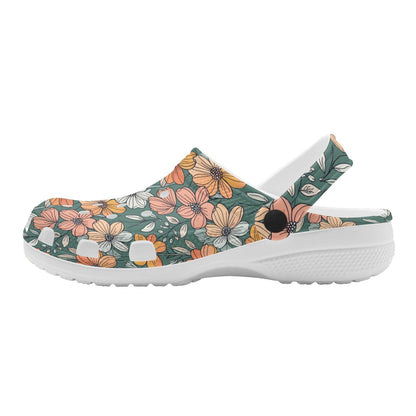 Pastel Flowers Women's Vented Sandals - DeRose Seasonal