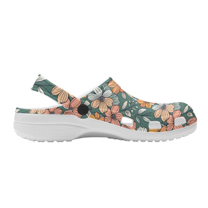 Pastel Flowers Women's Vented Sandals - DeRose Seasonal