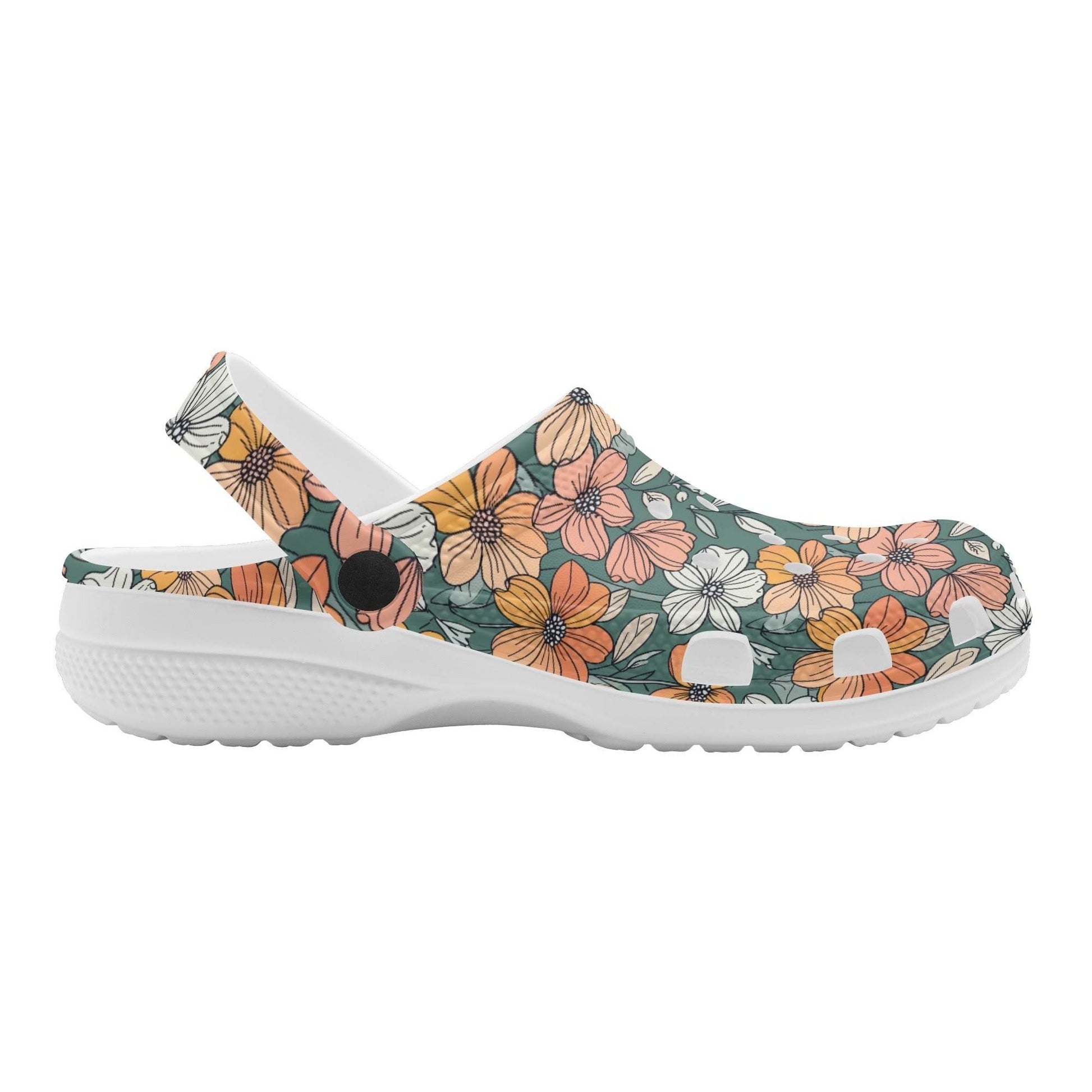 Pastel Flowers Women's Vented Sandals - DeRose Seasonal