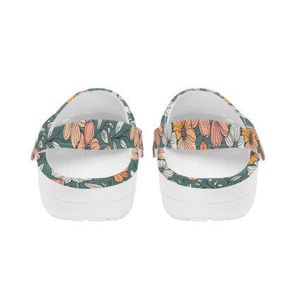Pastel Flowers Women's Vented Sandals - DeRose Seasonal